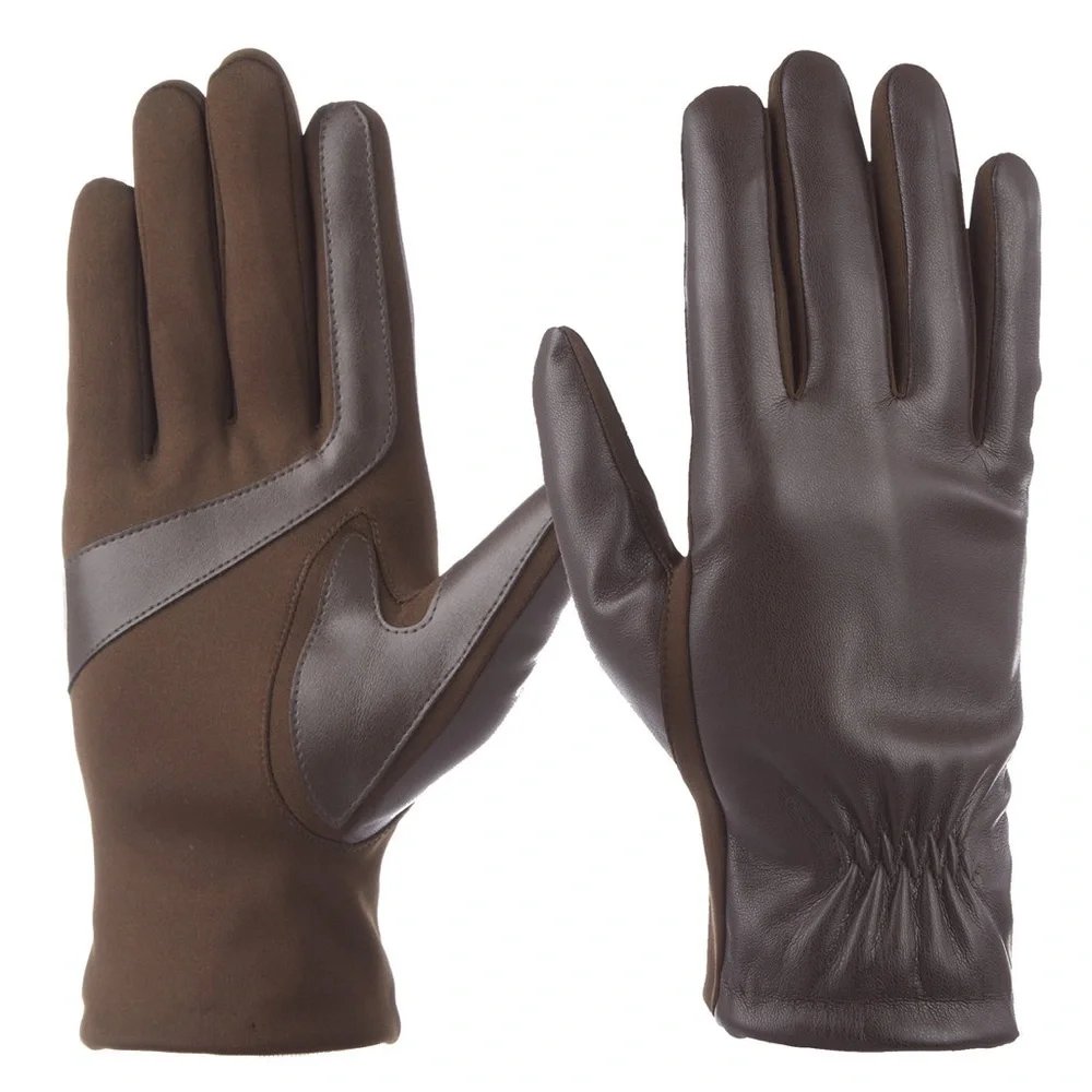 Women's isotoner Lined Faux Leather Gloves - Picture 2 of 3